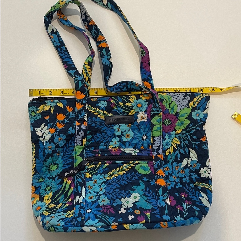 Vera Bradley Midnight Blues Multicolor Floral Tote - Picture 2 of 6